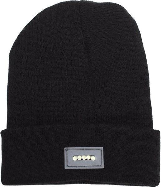 Actual product image JTI Beanie with LED Lamp - Black (One size)