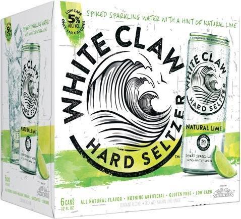 Actual product image White Claw Hard Seltzer Natural Lime box (24 x 35.5 cl)