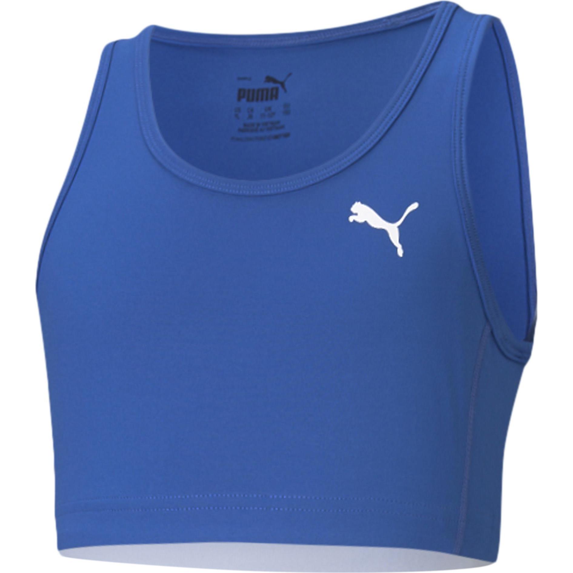 Puma, Jungen, Sportshirt, Cross the Line Crop G Y 2.0 (164), Blau, 164