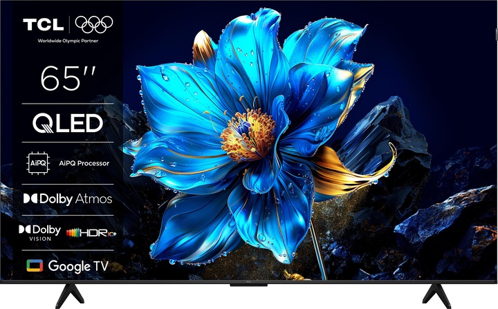 Actual product image TCL P7 65P7K, 165.1 cm (65"), 3840 x 2160 pixels, QLED, Smart TV, Wi-Fi, Metallic (65", QLED, 4K)