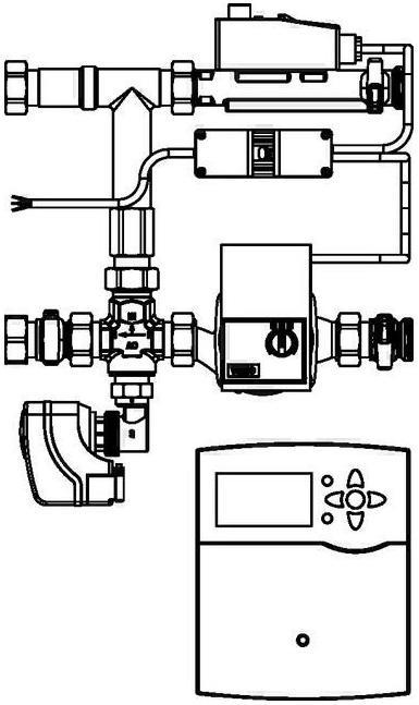 Produktbild Oventrop OV Regelstation Regufloor HW Hei witterungsge Reg m HE-Pumpe WI Yo P