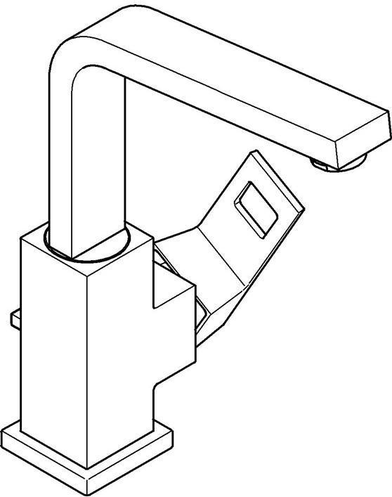 Image du produit Grohe EH-WTbatt EUROCUBE 1/2pouce, L-Size dur graphite brossé