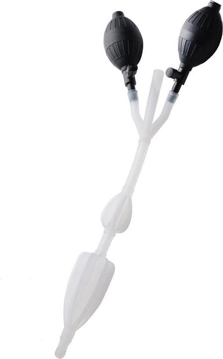 XR Brands Silicone Anal Catheter With Bulbs
