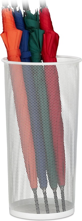 Immagine prodotto Relaxdays Portaombrelli bianco (26 x 26 x 49,5 cm)