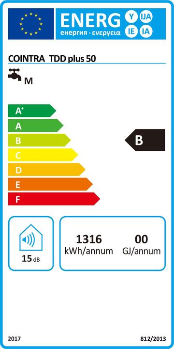 Energy Label Cointra TDD plus 50