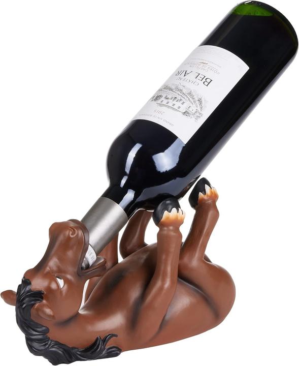 Produktbild Brubaker Weinflaschenhalter, durstiges Pferd (22 x 9.50 x 14 cm)