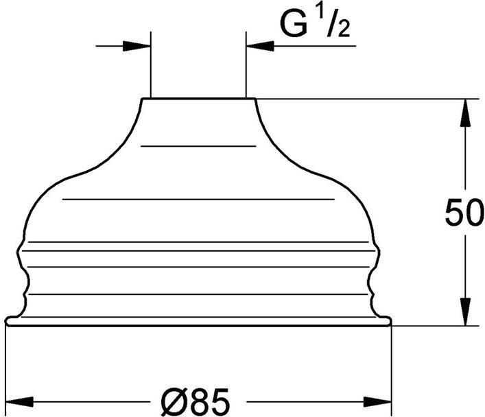 Produktbild Grohe Kopfbrause RELEXA BASIC 85 d= 85mm chr (1 Strahlarten)