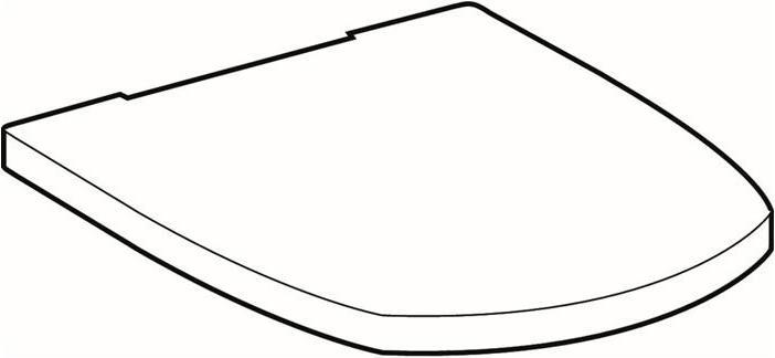Geberit Sedile WC VITELLE m De Cerniere rimovibili cromo bianco