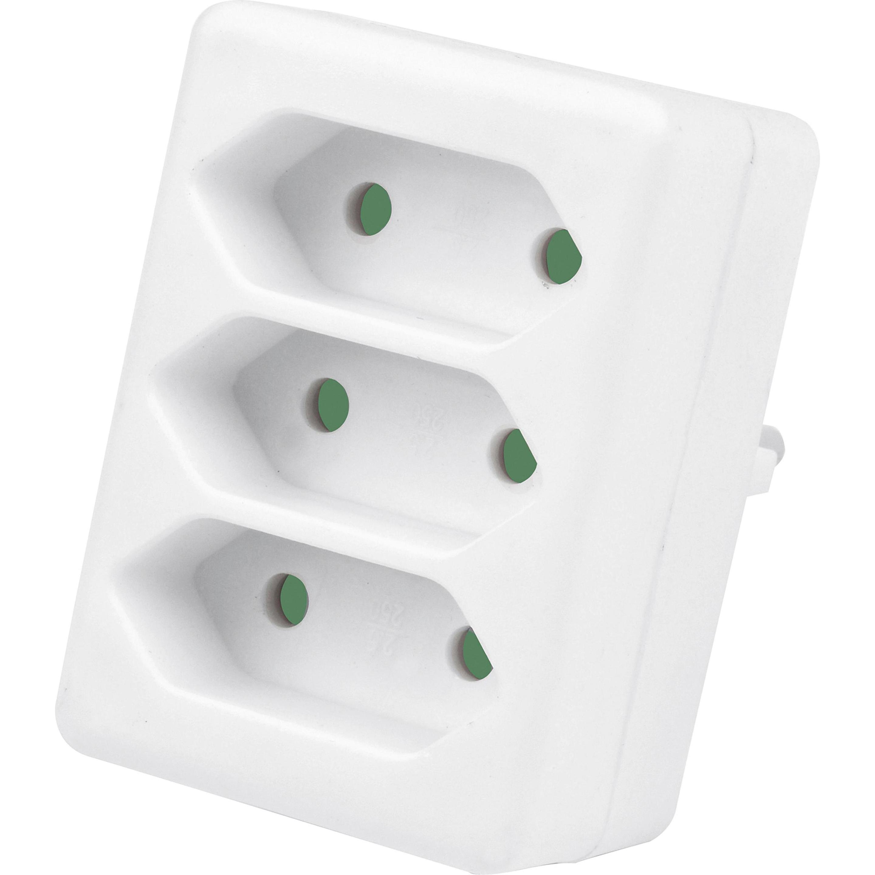 Heitech, Mehrfachstecker + Abzweigstecker, Euro Zwischenstecker (3 x)