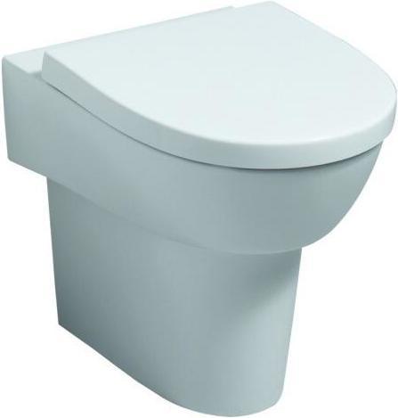 Actual product image Geberit WC seat FLOW hinges stainless steel white