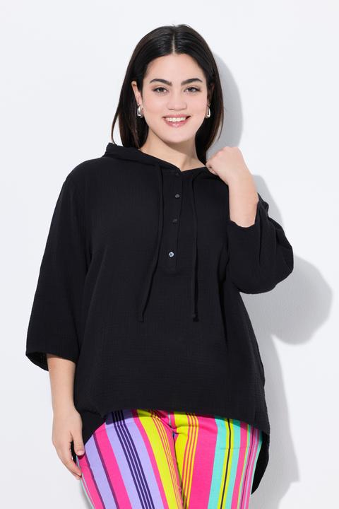 Produktbild Angel of Style Bluse, A-Linie, Musselin, Kapuze (48)