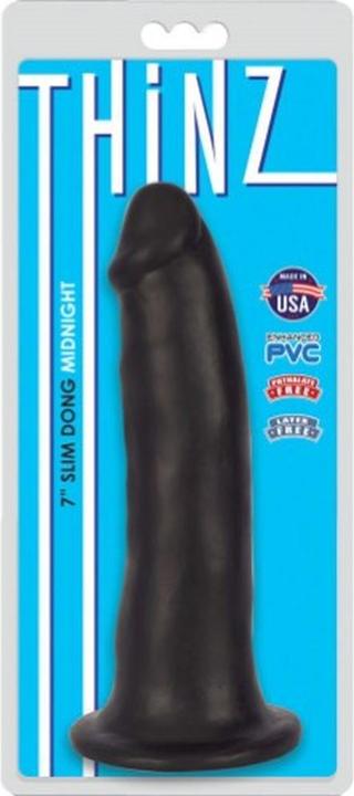 Actual product image Pipedream FINE THIN BLACK DILDO 17'80 CM