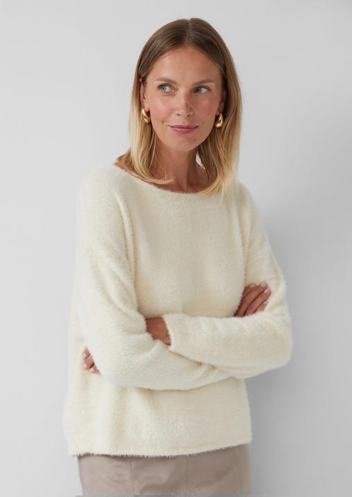 Image du produit s.Oliver Strickpullover Flauschiger Pullover mit U-Boot-Ausschnitt (40)