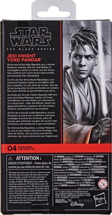 Produktbild Hasbro Star Wars: The Acolyte Black Series Actionfigur Jedi Knight Yord Fandar 15 cm