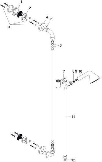 Image du produit Axor Ensemble de douche designed by Front chrome