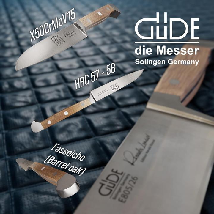 Produktbild Güde Gemüsemesser geschm. Doppelkropf Fasseichenhol (9 cm)