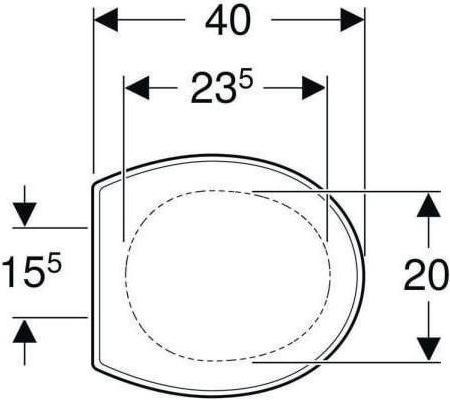 Image du produit Geberit Siège WC BAMBINI rouge rubis