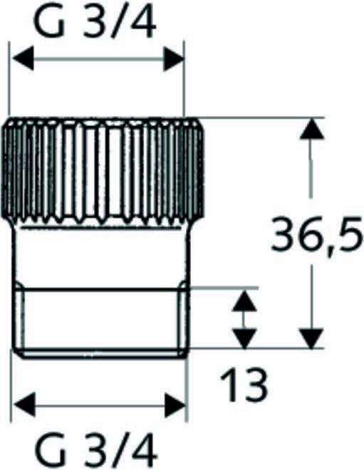 Produktbild Schell Schlauchplatz-Sicherung für Geräteanschlussarmaturen 3/4Zoll chr chrom