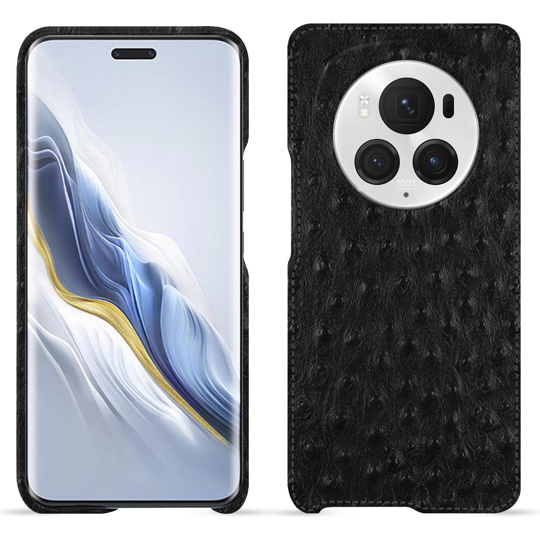 Thumbnail - Noreve Lederschutzhülle (Honor Magic6 Pro), Smartphone Hülle, Schwarz