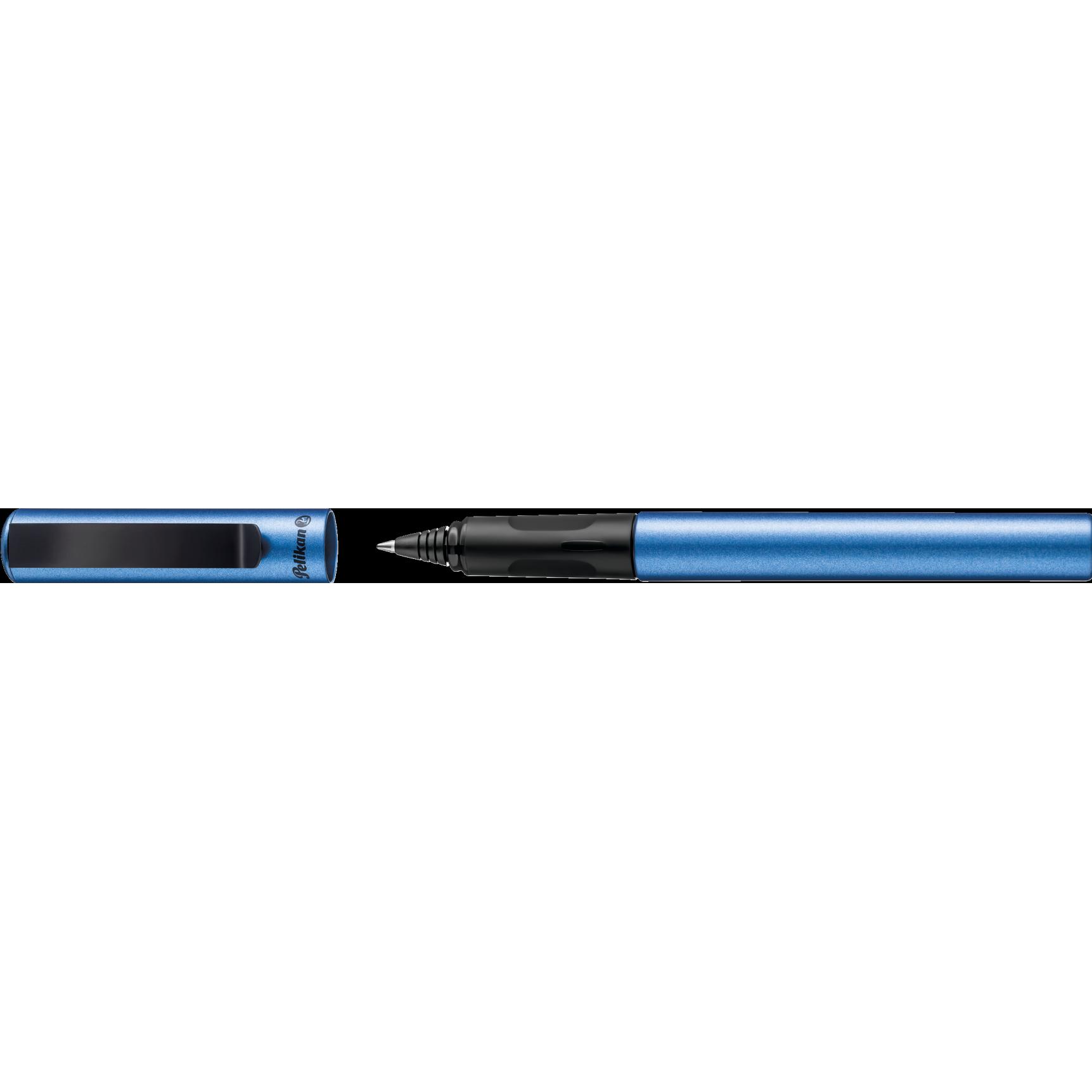 Thumbnail - Pelikan, Schreibstifte, 821186 Tintenroller Stick Pen (e) (Blau Metallic, 1 x)