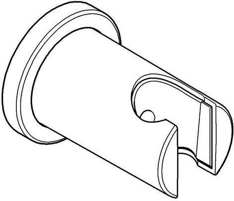 Actual product image Grohe Handbrausehalter RAINSHOWER ni verst rd Ros ha graph gebü