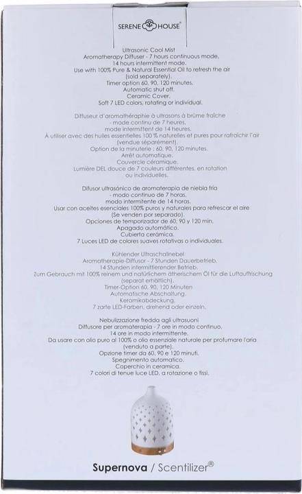 Actual product image Serene House Stars Ultrasonic Diffuser (150 ml)