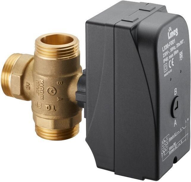 Oventrop OV back-layer valve with actuator DN 25