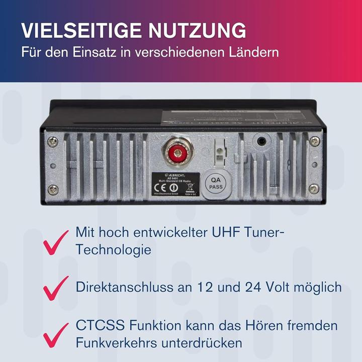 Actual product image Albrecht AE 6491 VOX (10 km)
