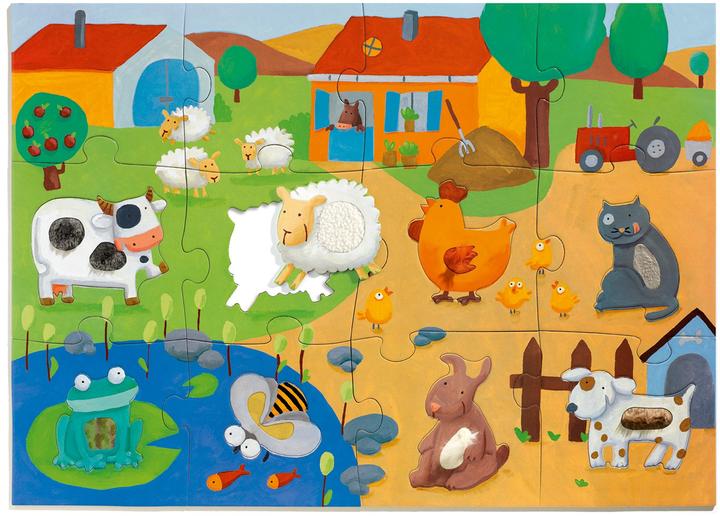 Produktbild Djeco Puzzle Tactilo Ferme 20 Teile (20 Teile)
