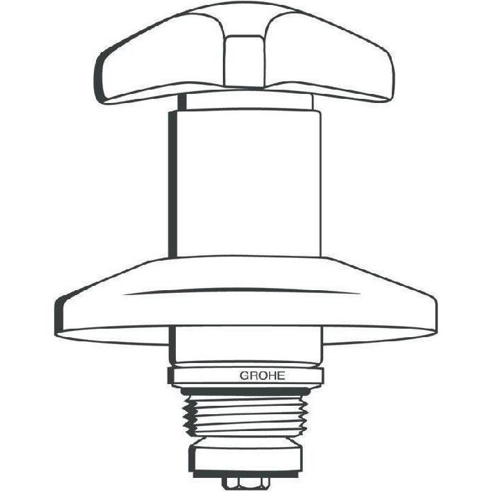 Thumbnail - Grohe, Zubehör Sanitärinstallation, Oberteil Trecorn-Griff 3/4" Mark blau chr