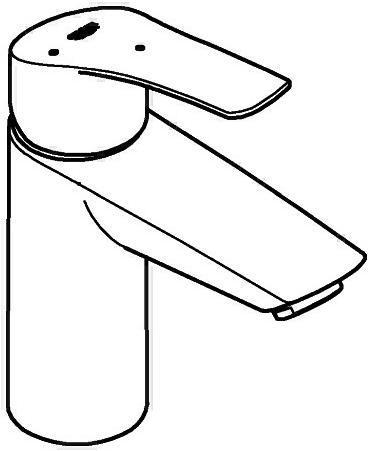 Actual product image Grohe EH-WTbatt EUROSMART 1/2inch, S-Size chrome