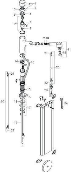 Produktbild hansgrohe HG Einhebel-Spültischmischer 170 TALIS S DN 15 m sBox Ausziehbrause ES-Op.