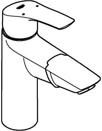 Produktbild Grohe EH-WTbatt EUROSMART 1/2Zoll MSize herausziehbarer Auslauf ch