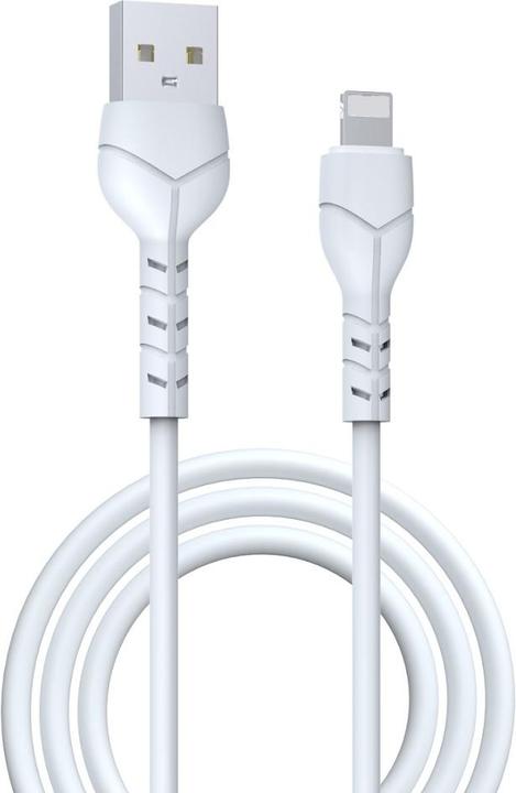 Actual product image Devia cable Kintone USB - Lightning 1,0 m 2,1A white (1 m, 10 W)