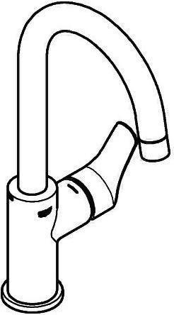 Actual product image Grohe EH-WTbatt EUROSMART 1/2inch, L-size chrome