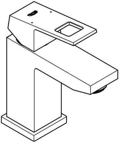 Productafbeelding Grohe EH-WTbatt EUROCUBE 1/2inch, S-Maat met EcoJoy chroom