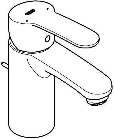 Produktbild Grohe EH-WTbatt EUROSTYLE C 1/Zoll, S-Size, Niederdruck chrom