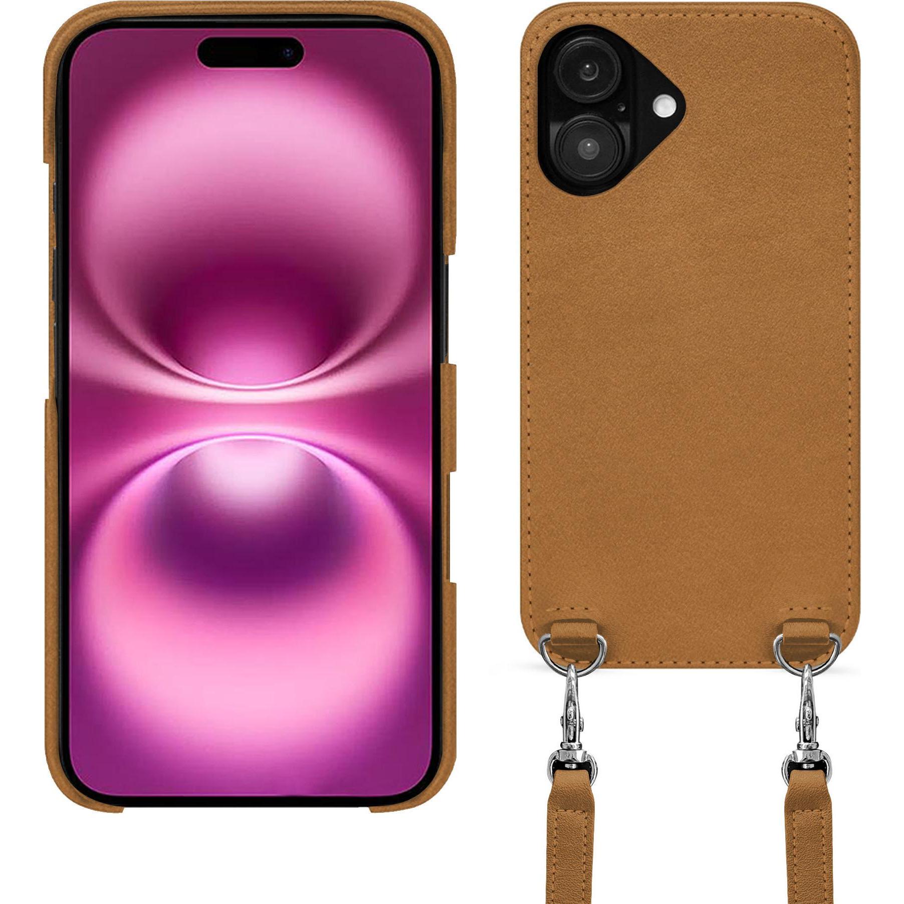 Noreve Schutzhülle mit Schulterriemen Apple iPhone 16 Plus (Apple iPhone 16 Plus), Smartphone Hülle, Grau