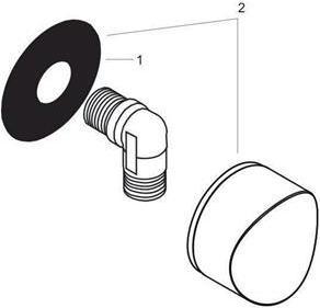 Immagine prodotto hansgrohe Raccordo HG FIXFIT S senza valvola di non ritorno cromato