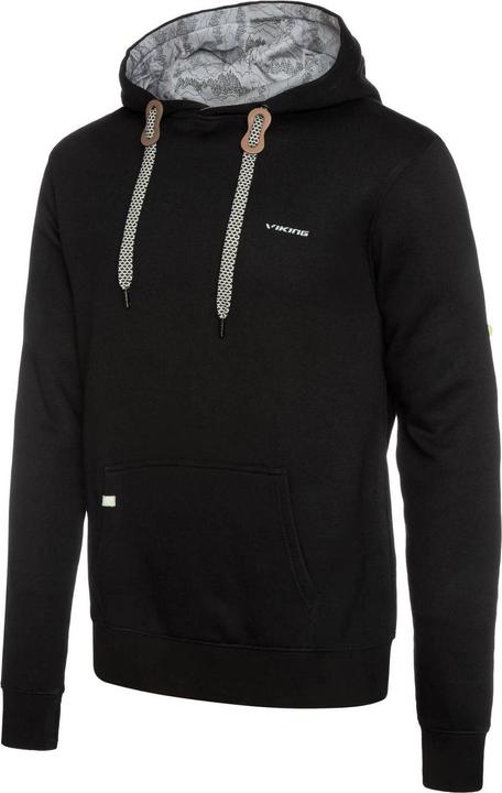 Immagine prodotto Vikingsports Felpa con cappuccio Europe Bamboo Laxa Uomo Nero (L)