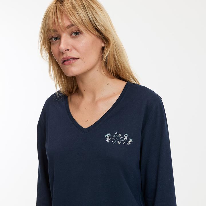 Produktbild Anne Weyburn Pyjama mit langen Ärmeln aus Baumwoll-Jersey (M)