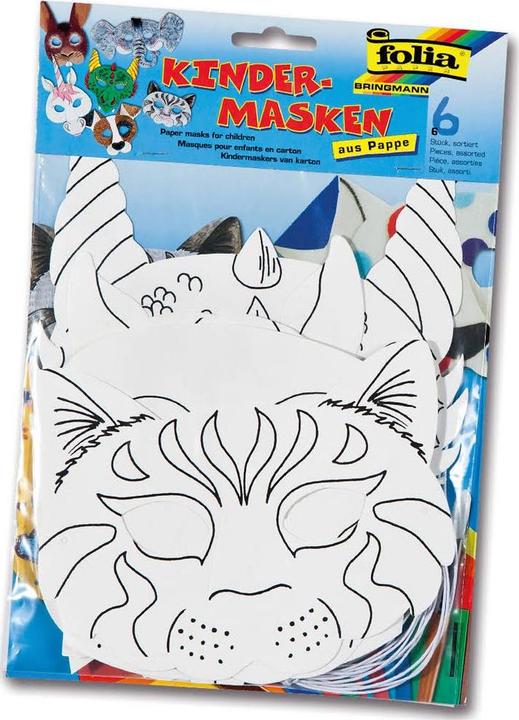 Produktbild Folia Kindermasken Tiere