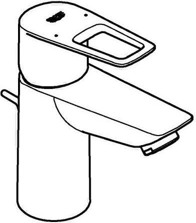 Produktbild Grohe Einhand-Waschtischbatterie BAULOOP 1/2Zoll, S-Size chrom