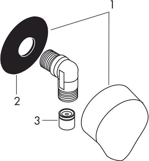 Produktbild hansgrohe HG Schlauchanschluss FIXFIT E mit Rückflussverhinderer chrom