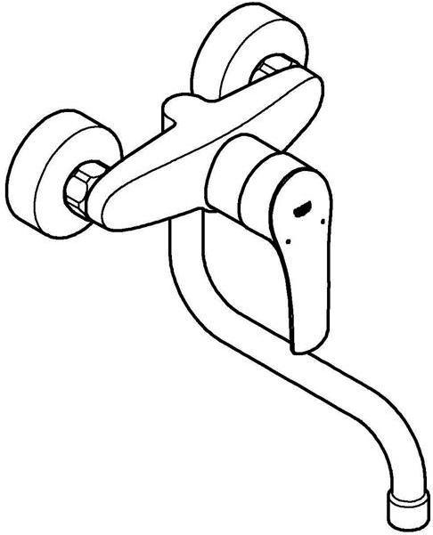 Actual product image Grohe EH sink mixer EUROSMART 1/2inch chrome