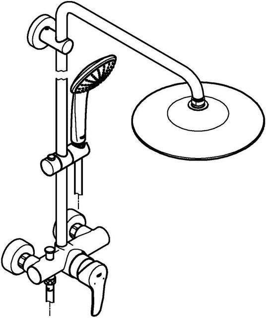 Immagine prodotto Grohe Sistema doccia EUPHORIA SYSTEM 260 con miscelatore monocomando cromato