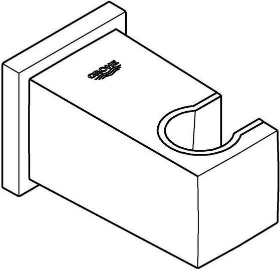 Produktbild Grohe Wandanschlussbogen Euphoria Cube 1/2Zoll m WBH hard graphite gebürstet