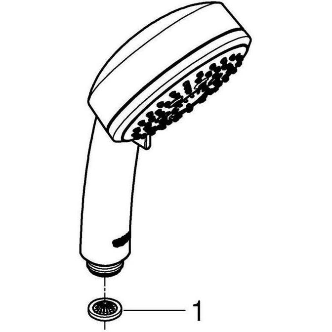 Thumbnail - Grohe, Duschbrause, Handbrause TEMPESTA C 100 100mm chrom (4 Strahlarten)