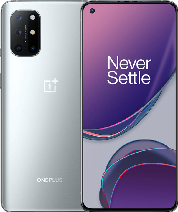 Produktbild OnePlus 8T (8GB) (128 GB, Lunar Silver, 6.55", Dual SIM, 48 Mpx, 5G)