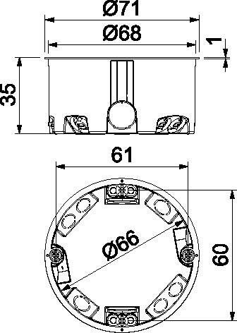 Actual product image OBO Bettermann HW device box